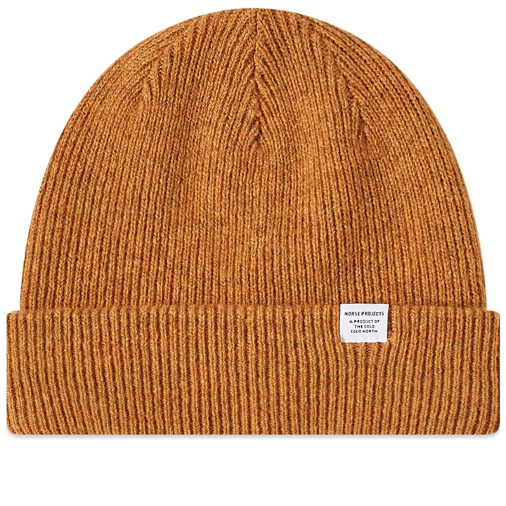 Photo: Norse Projects Men's Beanie in Mustard Yellow