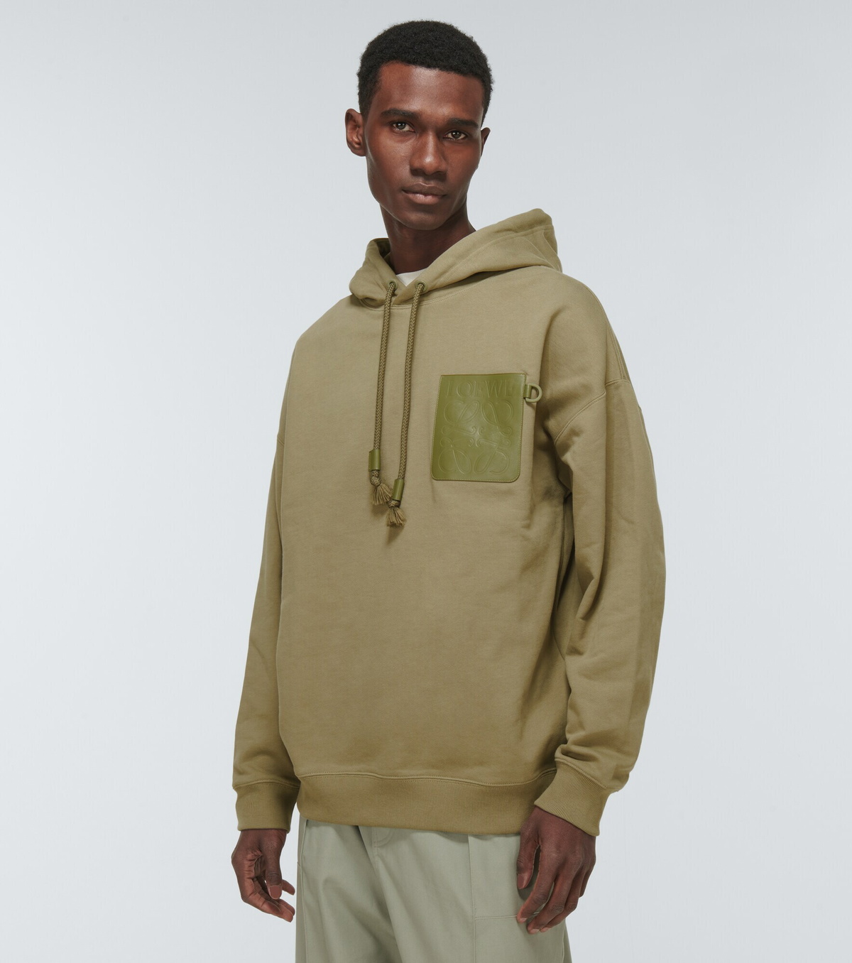 【Loewe】Anagram cotton hoodie コットン100% パーカー Loewe - Anagram cotton jersey hoodie Loewe