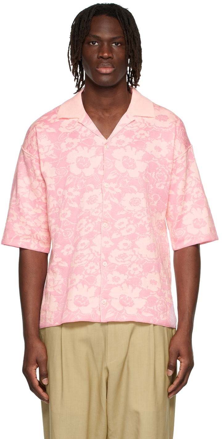 Magliano Pink Flowers Tourist Polo Shirt Magliano