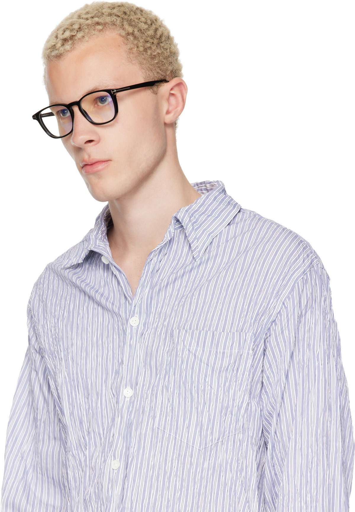 TOM FORD Black Square Blue Light Glasses
