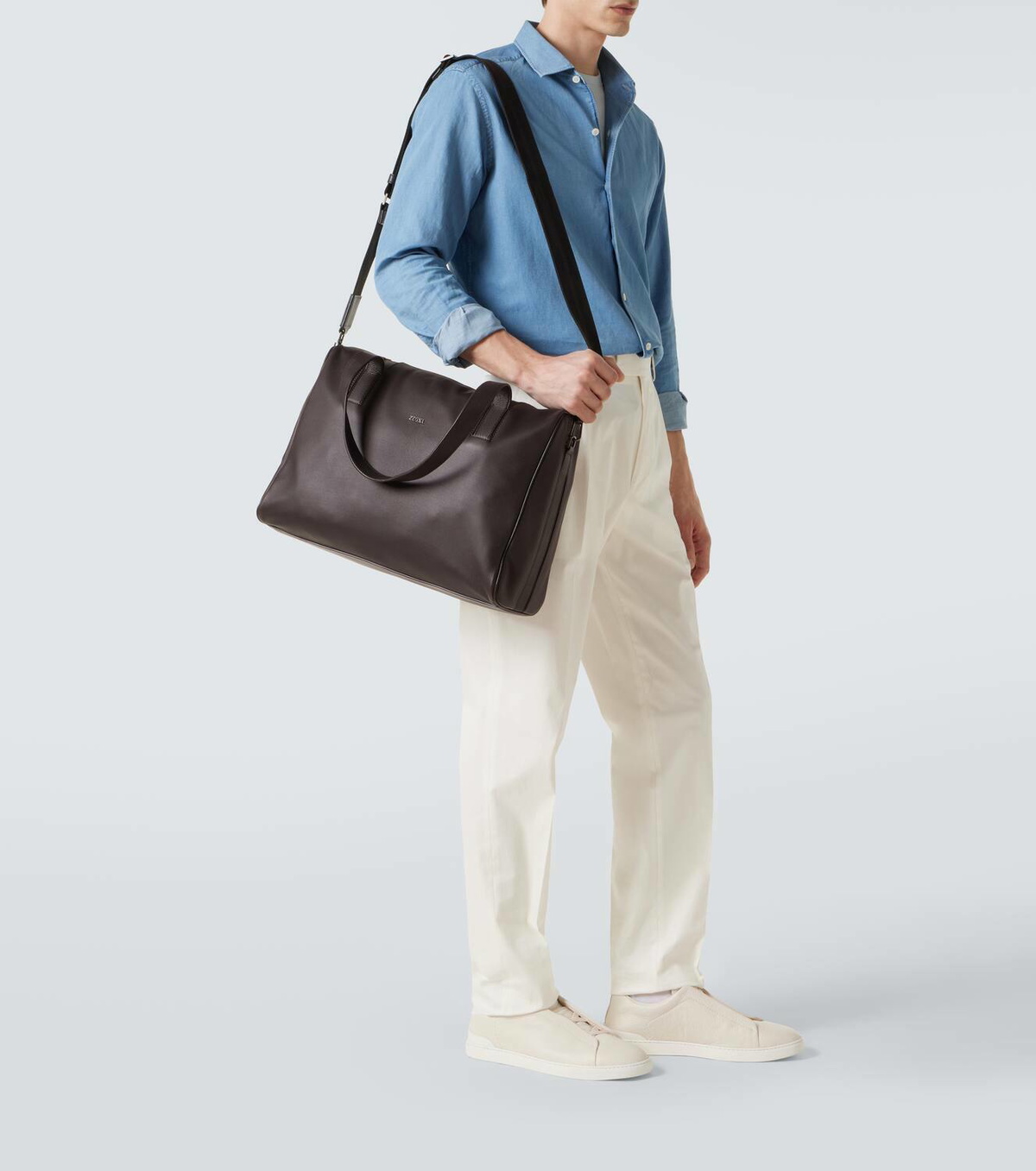 Zegna Leather briefcase