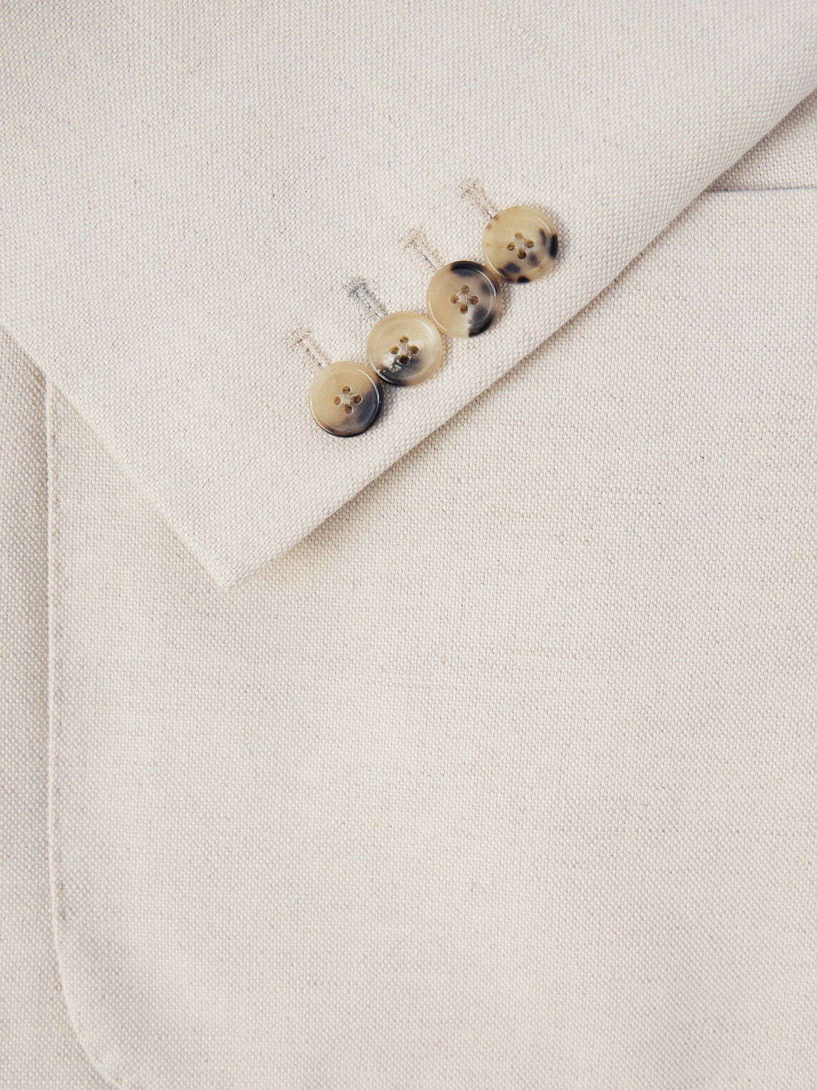 Paul Smith - Double-Breasted Linen and Cotton-Blend Blazer - Neutrals