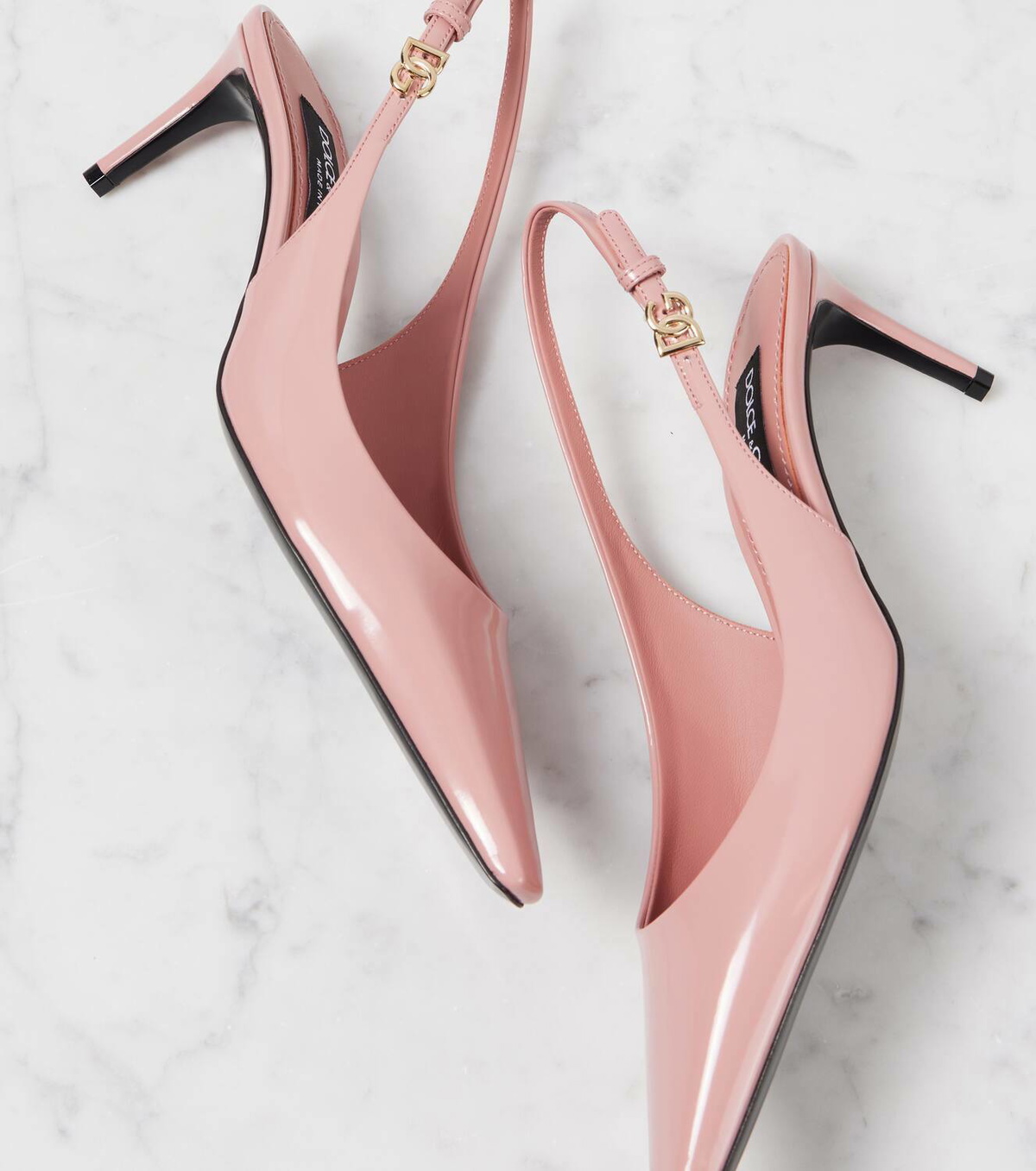 Mun 30 Slingback Pumps in Croc-Embossed Leather