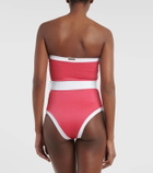 Alexandra Miro Whitney belted bandeau swimsuit