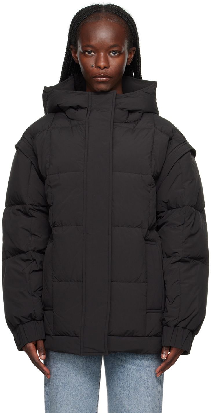 Stand Studio Black Deborah Down Coat Stand Studio