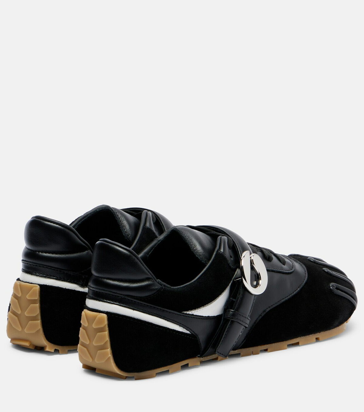 Coperni Leather-trimmed suede sneakers