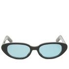 Retrosuperfuture Vega Sunglasses in Black/Blue 