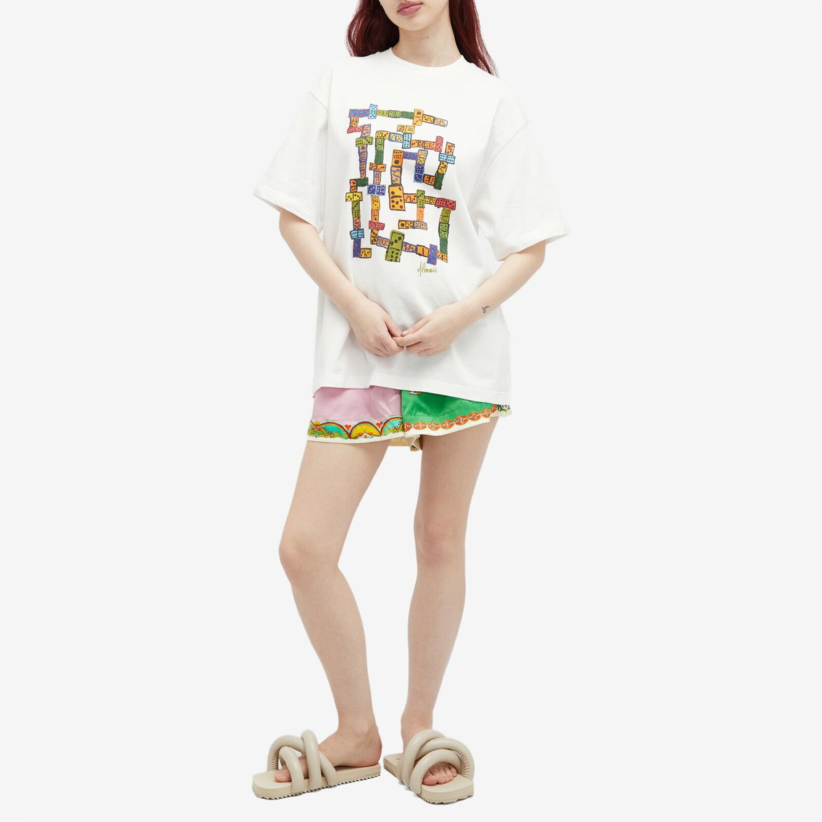Alemais Women's Players Domino T-Shirt in Cream