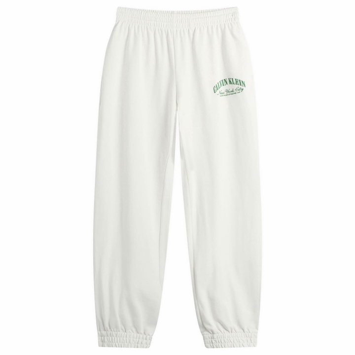 Photo: Calvin Klein Women's Logo Cotton Jersey Jogger in Tofu
