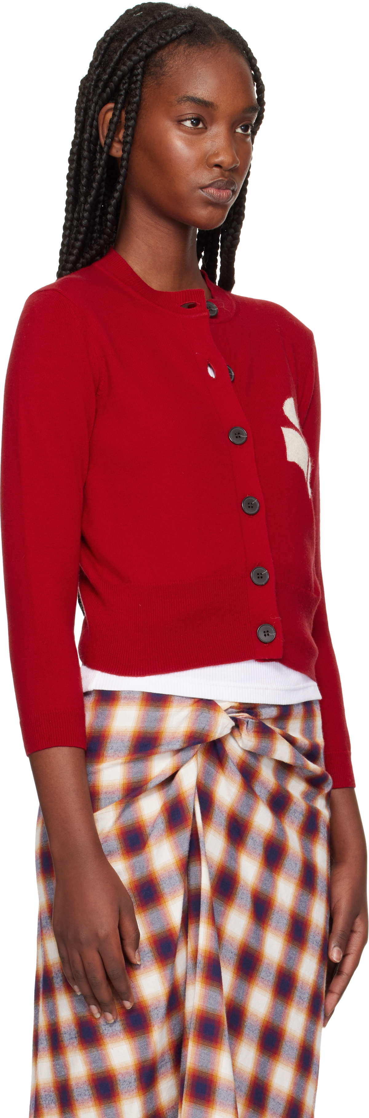 Isabel Marant Etoile Red Newton Cardigan Isabel Marant Etoile