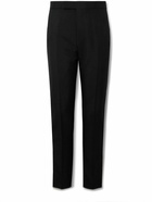 Thom Browne - Slim-Fit Tapered Wool-Blend Trousers - Black