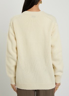 Moncler Wool and Cashmere-blend Cardigan Natural