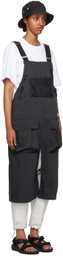 NANGA Black Takibi Field Apron Overalls