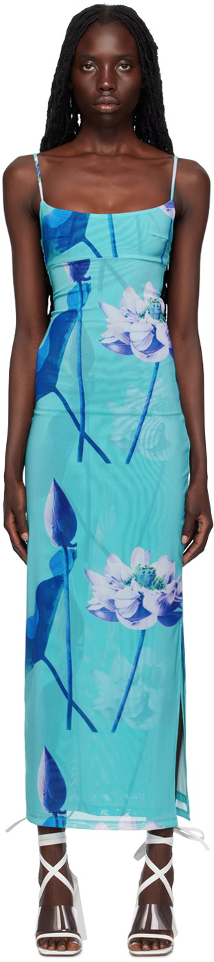 Miaou SSENSE Exclusive Blue Thais Maxi Dress Miaou