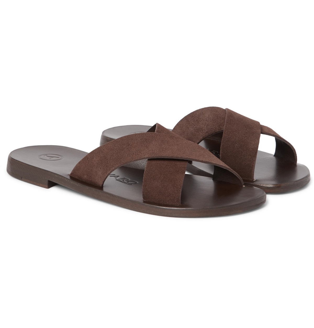 Álvaro - Antonio Suede Sandals - Brown