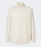 The Row Uday striped cotton poplin shirt