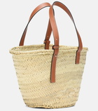 Loewe - Medium leather-trimmed basket tote