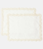 Cabana Emilia set of 2 linen placemats