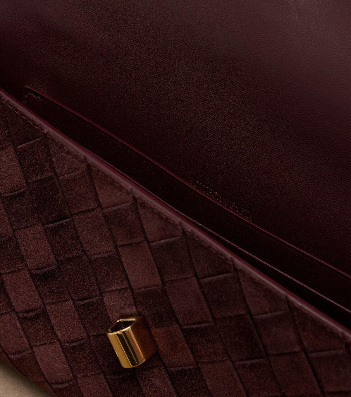 Bottega Veneta Andiamo suede clutch