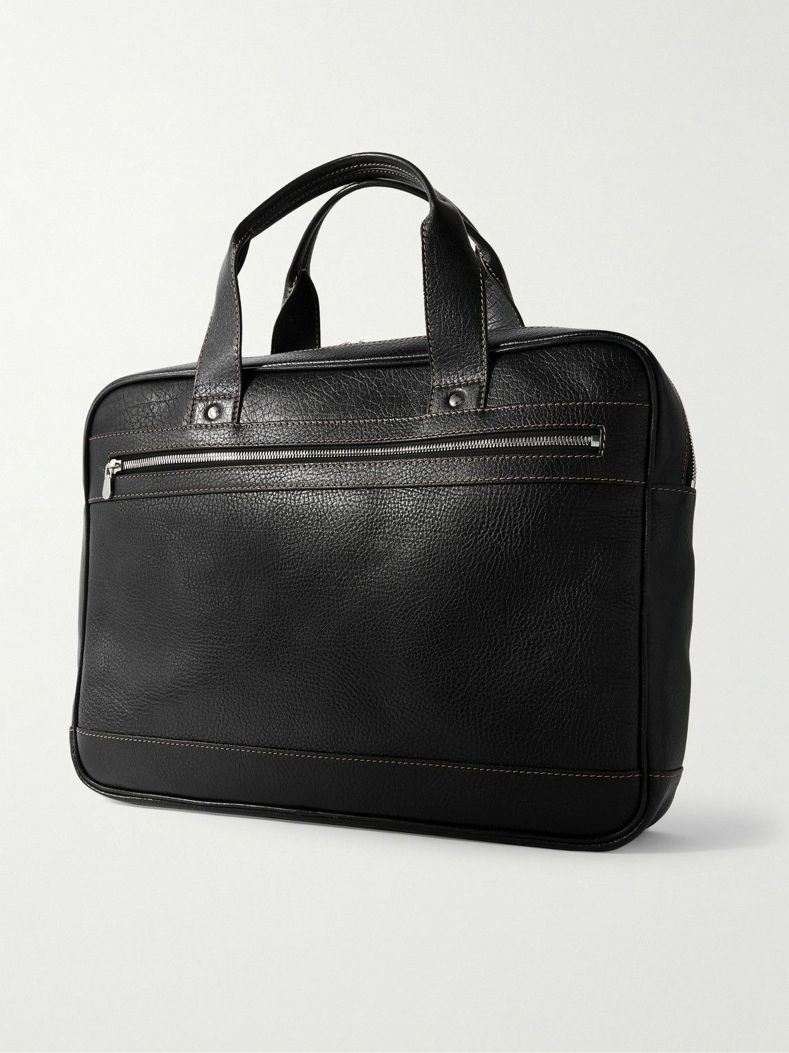 Brunello Cucinelli - Textured-Leather Briefcase