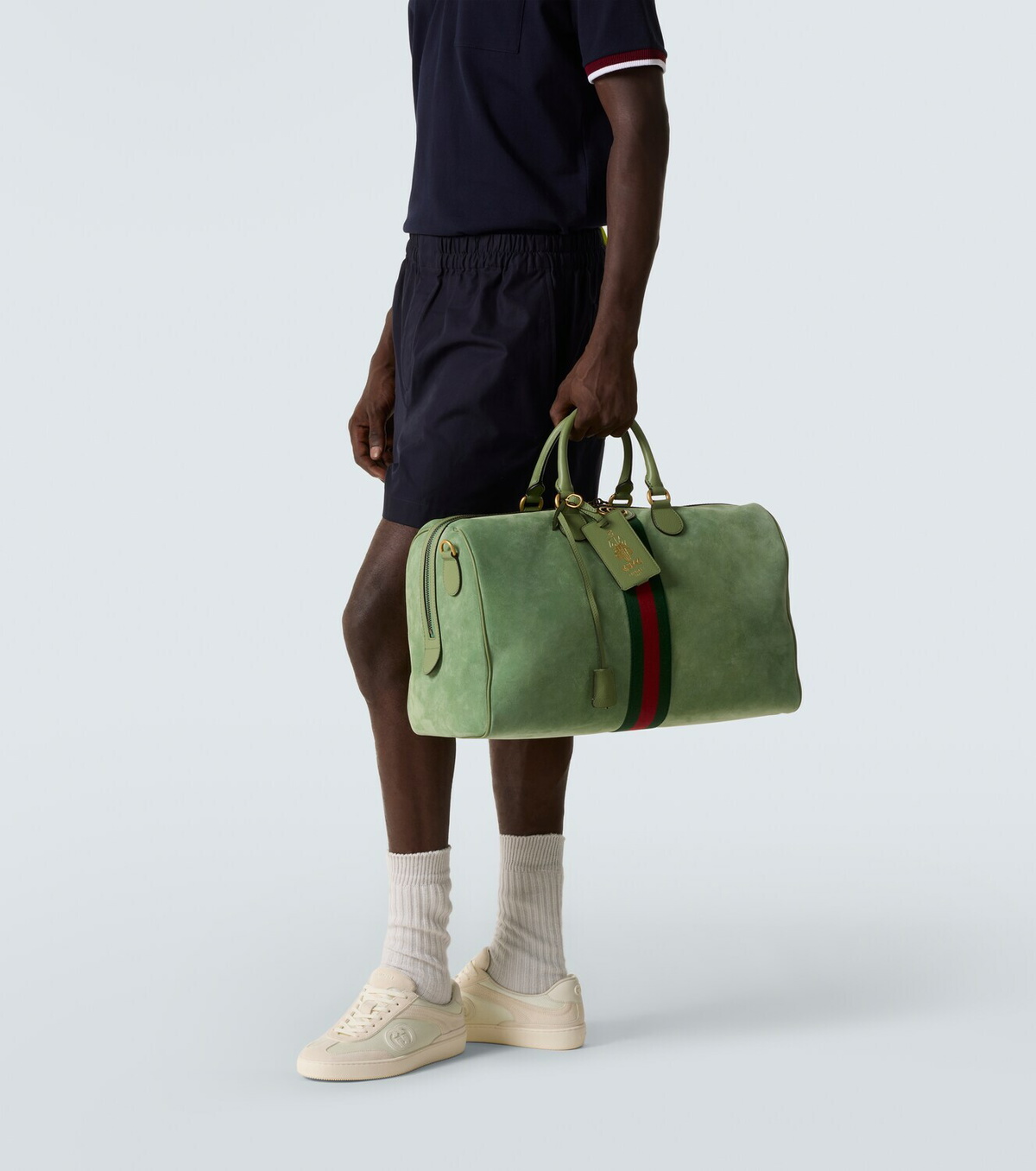 Gucci Gucci Savoy Medium suede duffel bag