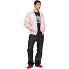 Off-White Pink Relaxed Garment Dyed Track Jacket