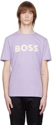 BOSS Purple Printed T-Shirt