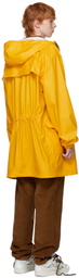 drew house SSENSE Exclusive Yellow Painted Mascot Coat