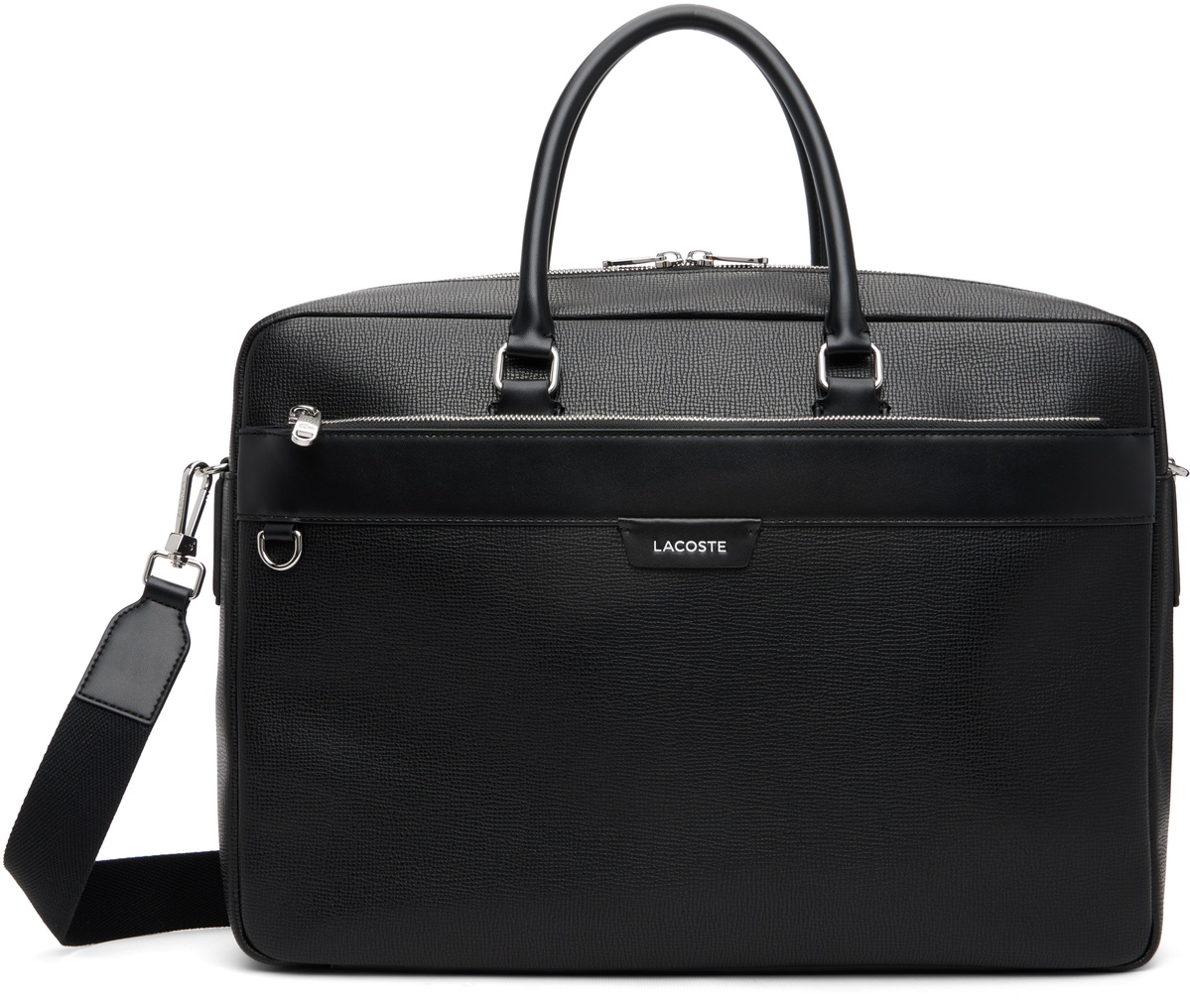 Lacoste Black Slim Computer Bag