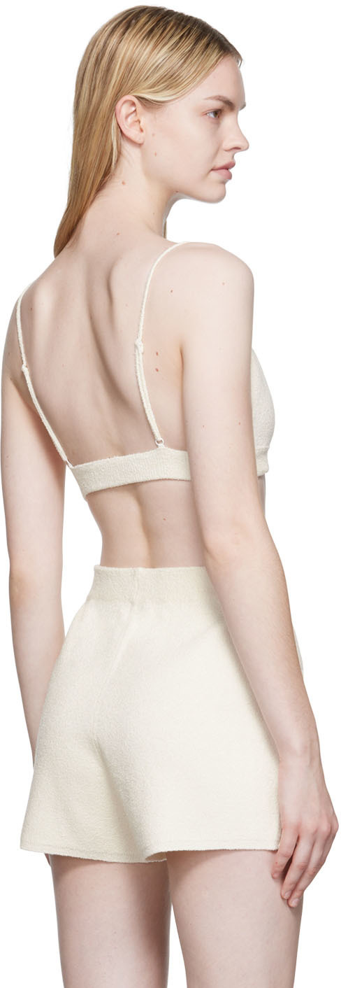 Joseph Off-White Towelling Bra