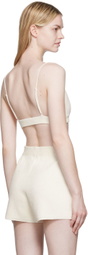 Joseph Off-White Towelling Bra