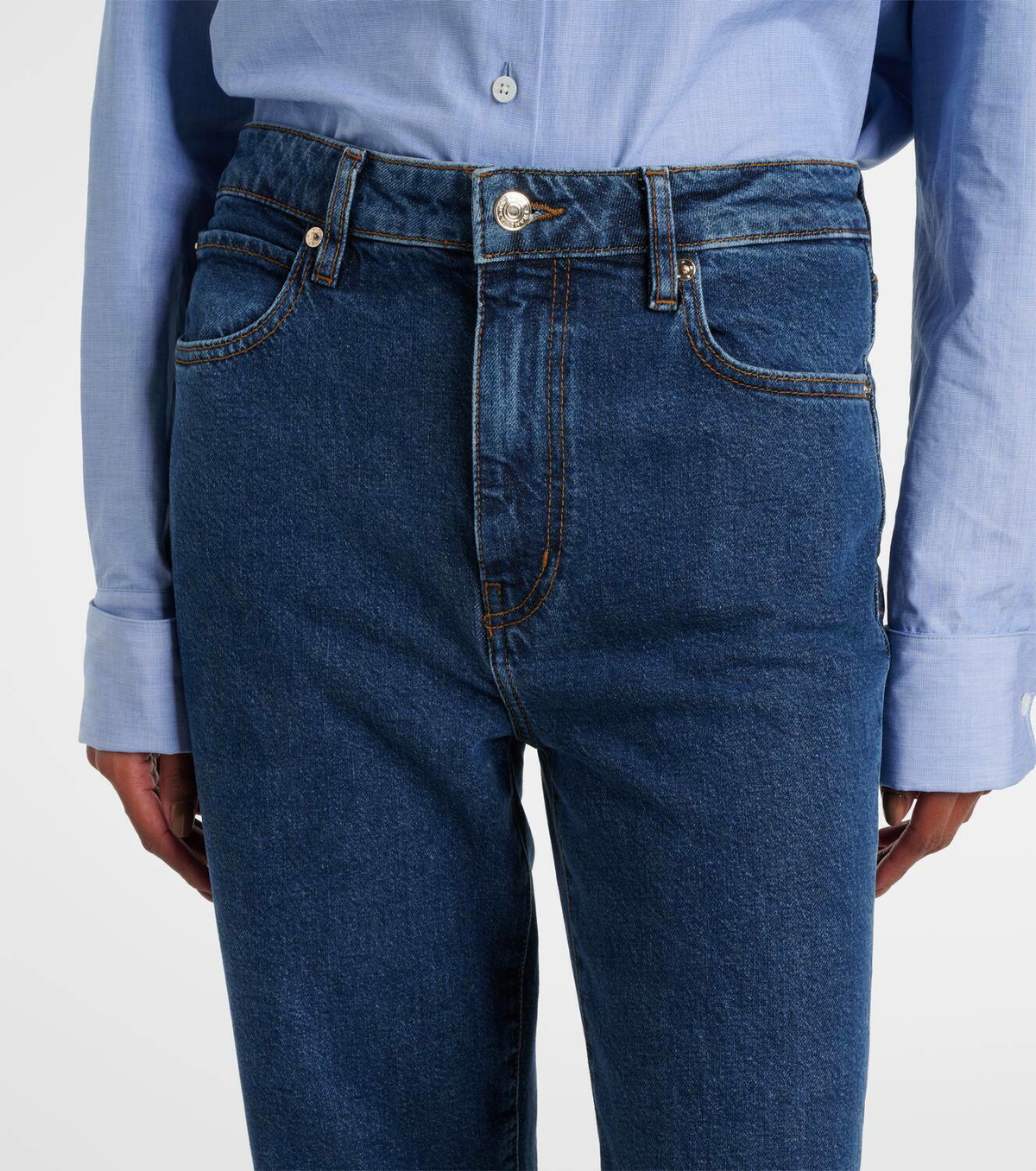 Frame The Ruler high-rise straight jeans Frame Denim