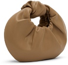 GIA STUDIOS Brown Vegan Leather Mini Knotted Bag