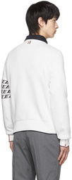 Thom Browne White 4-Bar Kite Icon Sweater