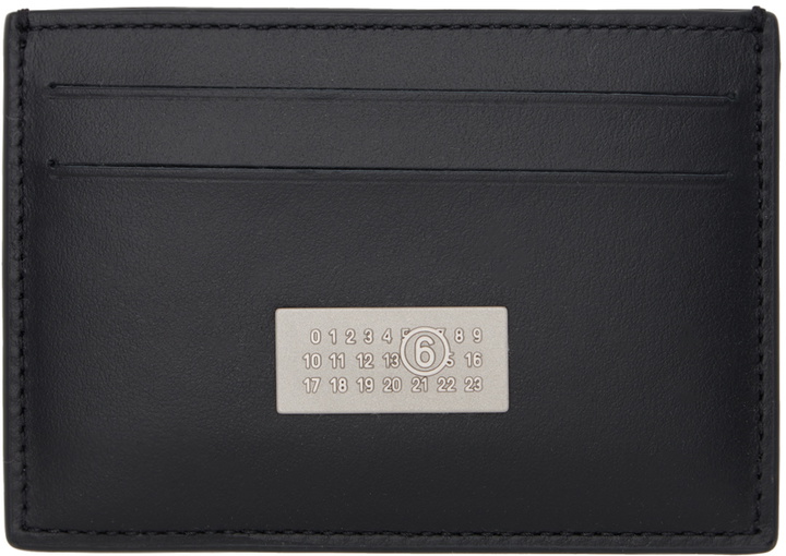 Photo: MM6 Maison Margiela Black Numeric Card Holder