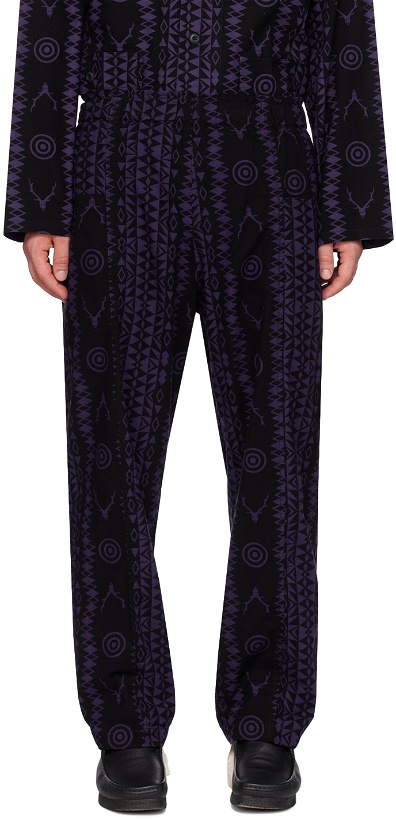 Photo: South2 West8 Purple Printed Trousers
