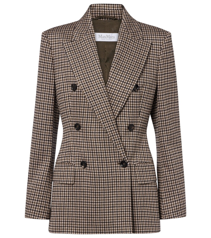 Photo: Max Mara Houndstooth double-breasted blazer