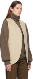GIA STUDIOS Beige Tulip Faux-Suede Jacket
