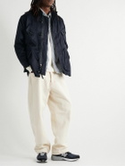 Monitaly - Throwing Fits Type B Corduroy-Trimmed Cotton-Sateen Jacket - Blue
