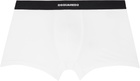 Dsquared2 Two-Pack Black & White Stretch Cotton Boxer Briefs
