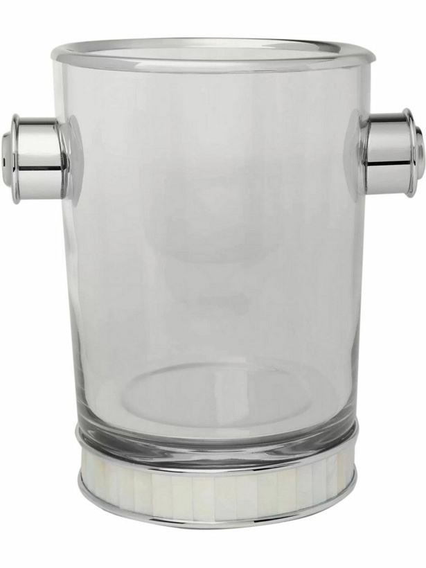 Photo: Lorenzi Milano - Glass, Silver-Tone and Mother-of-Pearl Champagne Bucket