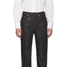 Neil Barrett Black Printed Cuff Jeans