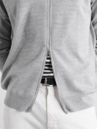 John Smedley - 16.Singular Merino Wool Zip-Up Cardigan - Gray