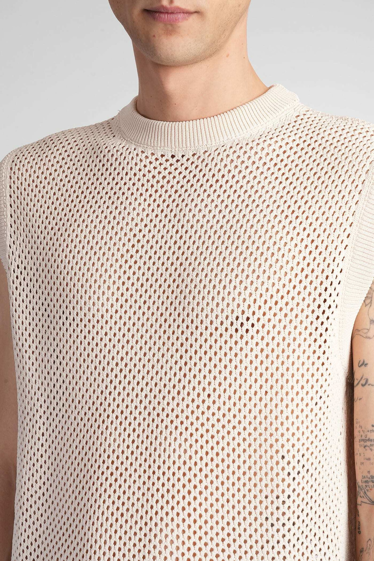 Laneus Knitwear In Beige Viscose