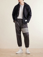 Thom Browne - Tapered Striped Ripstop Sweatpants - Gray