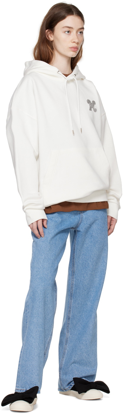 KIMHĒKIM White Stamped Hoodie