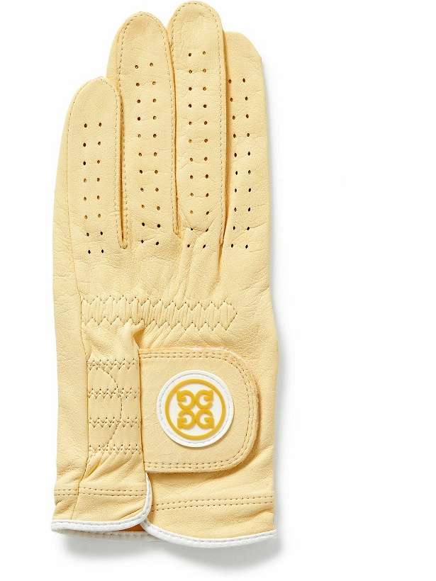 Photo: G/FORE - Seasonal Perforated Leather Golf Glove - Yellow