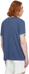 Recto Blue Embroidery T-Shirt
