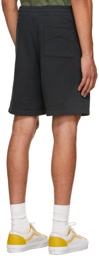 Rhude Black Logo Sweat Shorts