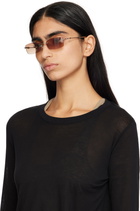 BONNIE CLYDE Gold Metal Lisp Sunglasses